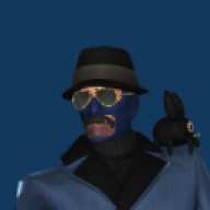 Red spy on a base
